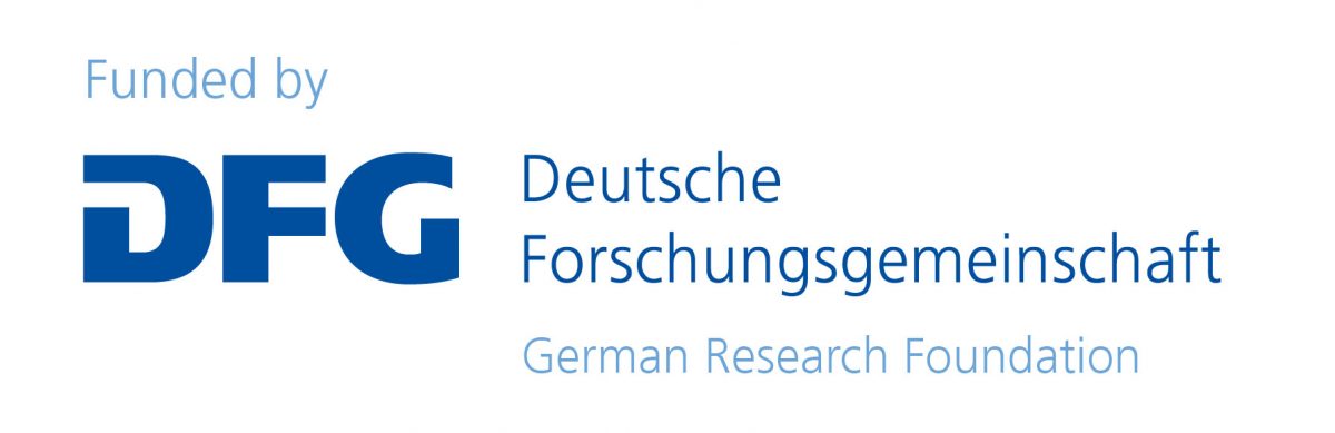 Logo of DFG with note of research funding